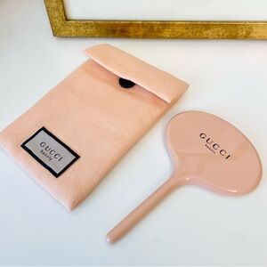 Gucci Beauty Handheld‎ Mirror with Travel Pouch